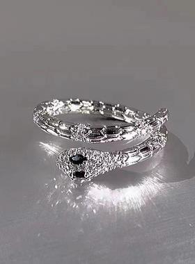 轻奢灵蛇戒指女小众设计