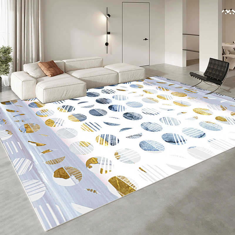 轻奢高级感沙发地垫客厅奶油风地毯法式加厚卧室床边地毯耐脏地毯