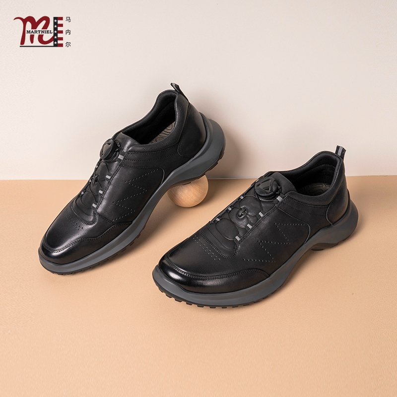 马内尔3cm休闲皮鞋商务