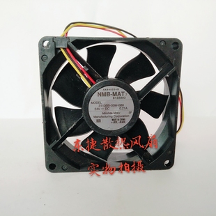 05W B89 0.21A NMB 3线变频器散热风扇 24V 3110SB 8025 原装 8cm