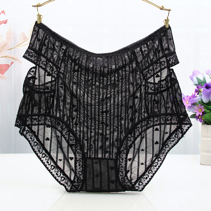 镂空性感网纱高腰内裤个性洋气