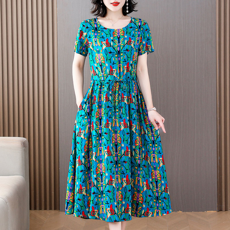 棉绸连衣裙测试推荐碎花