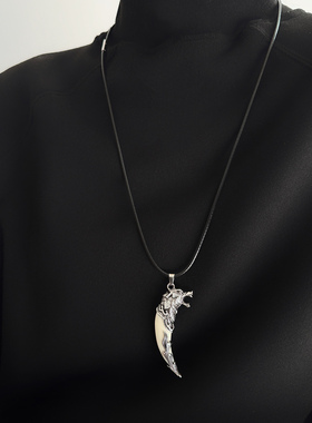 新款中性风痞帅长款项链日常百搭小众独特项圈配饰品男女明星同款