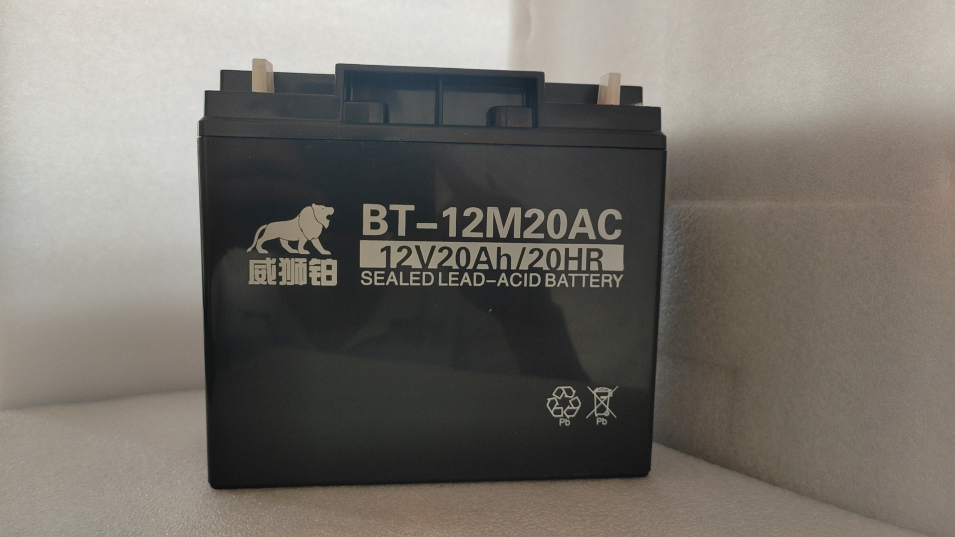 威狮铂蓄电池12V20AH消防报警主机机房ups主机铅酸免维护应急备用