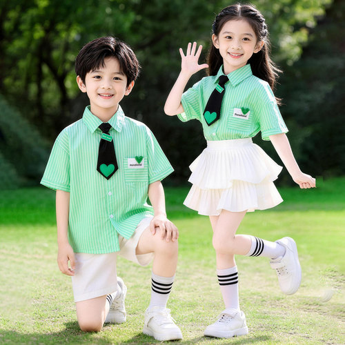 六一儿童节表演服夏季JK制服班服校服园服合唱毕业照学院风演出服