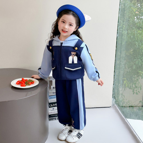 女童疯狂动物城朱迪两件套演出服外套兔子警官cos服装尼克狐狸套