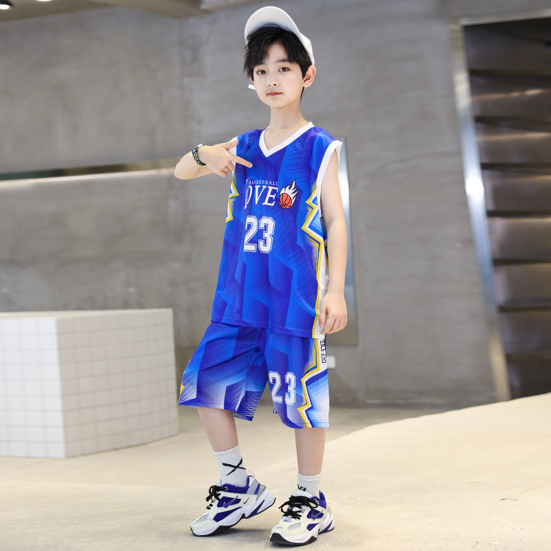 男童夏装篮球服套装2026新款中小儿童夏季速干球衣男孩运动服潮装