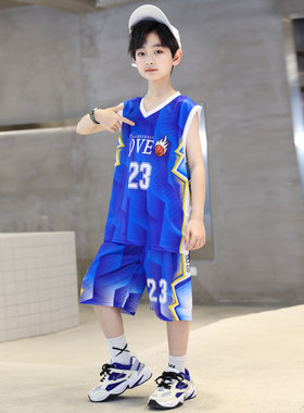 男童夏装篮球服套装2026新款中小儿童夏季速干球衣男孩运动服潮装