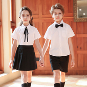 毕业照演出服装 幼儿园园服儿童班服夏装 英伦学院风小学生校服套装