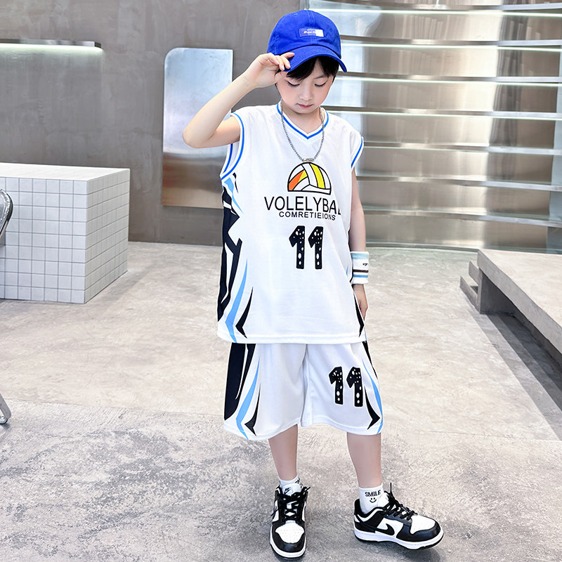 男童夏装篮球服套装2026新款中小儿童夏季速干球衣男孩运动服潮装