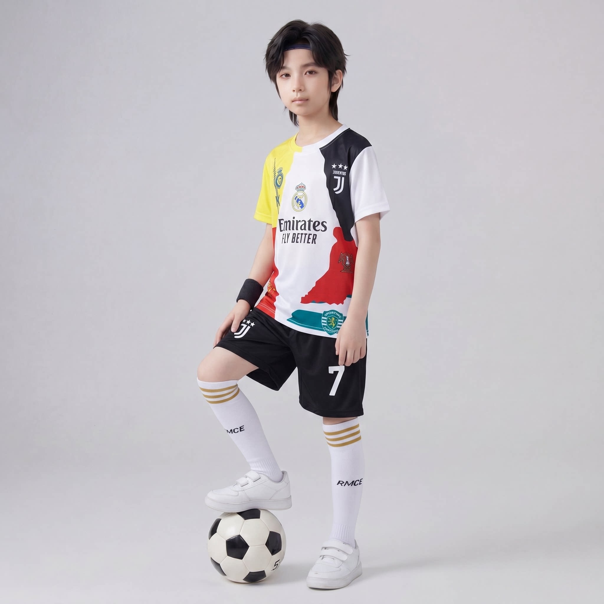 男童夏装短袖套装2026年新款中大童运动速干夏款球服儿童夏季7号