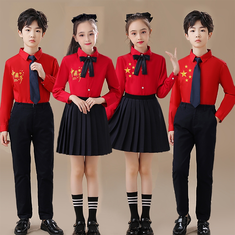 六一儿童中国梦演出服大合唱团男女童舞蹈中小学生合唱朗诵表演服