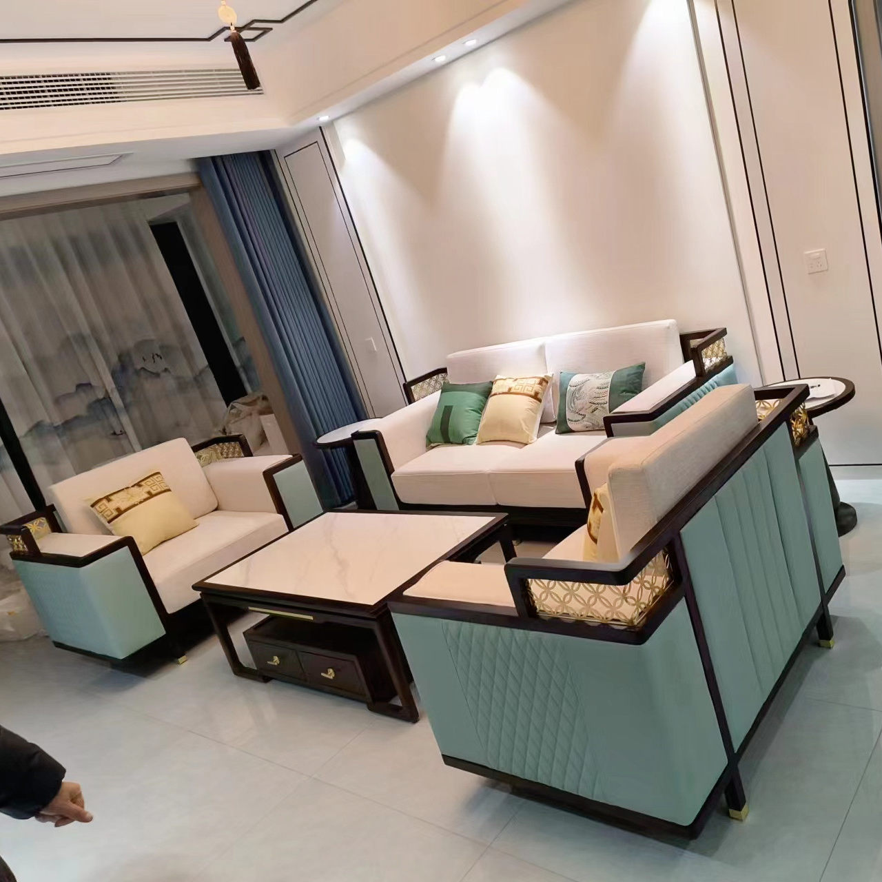 沙发别墅大小户型家具会所定制禅意客厅沙发办公室接待高端沙发,住宅家具,实木沙发,淘宝优惠券,粉丝福利购,淘宝优惠卷