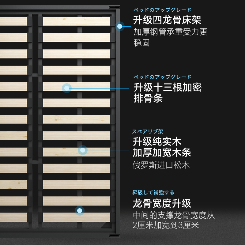 四龙骨壁床隐形床五金配件墨菲床 多功能墙床折叠床侧翻床翻板床 住宅家具 折叠床/午休床 原图主图