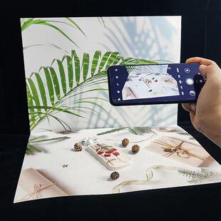 双面背景纸美食摄影3D卡纸拍照静物装饰品网红摆拍背景布拍摄道具
