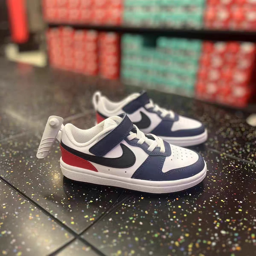 耐克/NIKECourt Borough 2儿童魔术贴低帮休闲板鞋DO7447-DO5891
