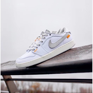 Nike Air Jordan1 AJ1 白灰色 男款低帮复古板鞋 DO8912 CZ0790