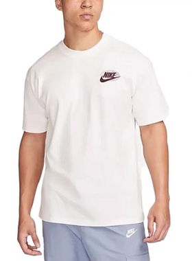 Nike/耐克 男子透气地球印花休闲圆领宽松短袖T恤 FB9812-133-247