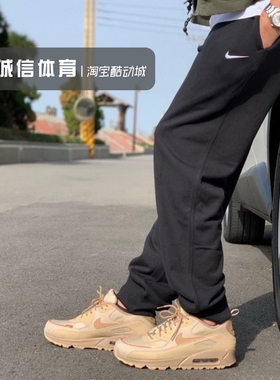 Nike/耐克经典刺绣logo休闲针织棉收脚运动收口长裤CZ2855/528717