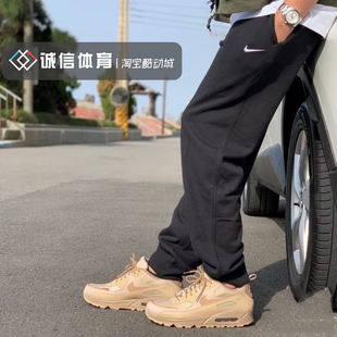 Nike 刺绣logo休闲针织棉收脚运动收口长裤 CZ2855 528717 耐克经典