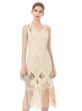 大亨小传连衣裙1920s Flapper Dress for Women 了不起的盖兹比裙
