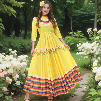 2026波西米亚风长裙表演服万圣节