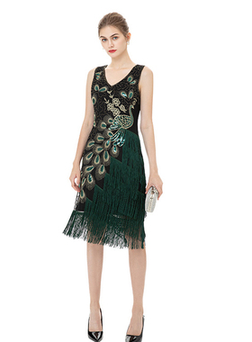 1920s Retro Flapper Dress Gatsby Party 了不起的盖茨比复古裙