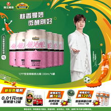 【珠江啤酒旗舰店】雪堡精酿桃沁酿啤酒330ml*6罐果啤