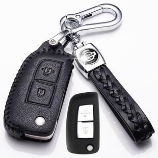 2019款日产逍客钥匙套专用12-19款东风日产逍客钥匙包真皮男士黑