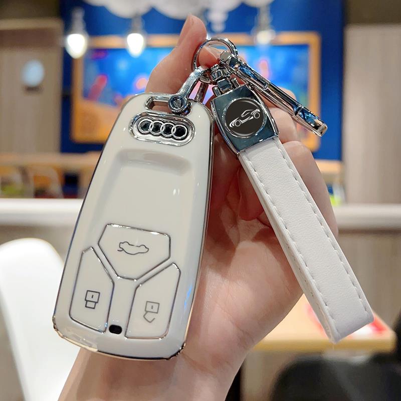 专用2023款奥迪a4l钥匙套q5l扣a6l包a3汽车q3专用q2l保护壳女高档