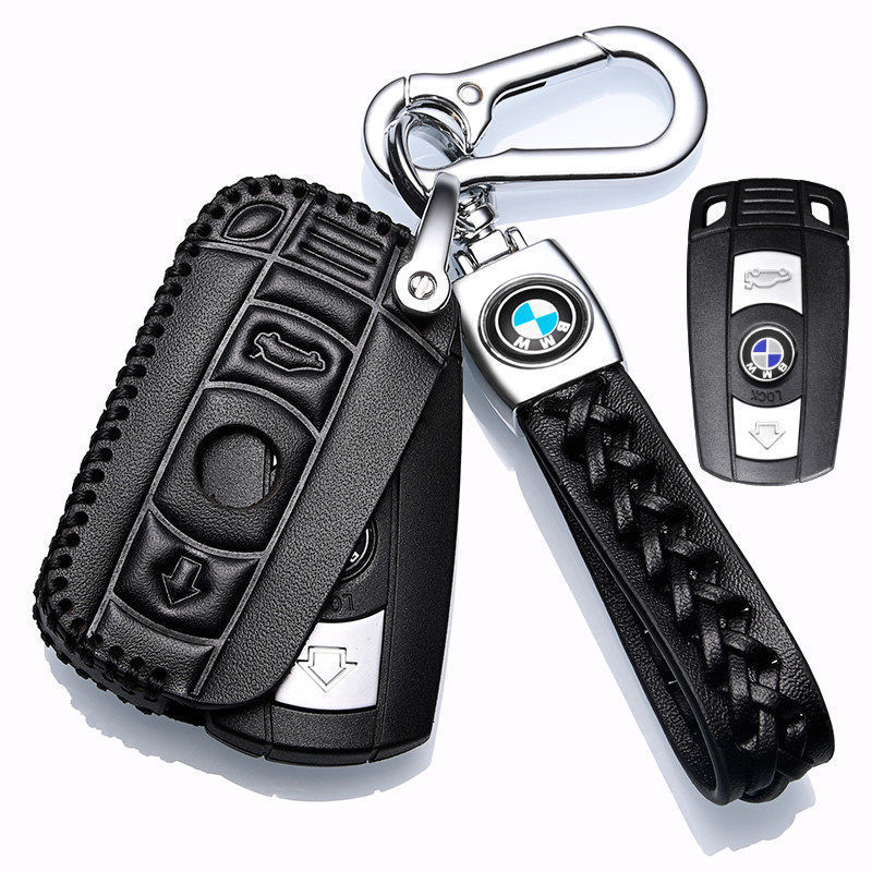 专用2012-22年款宝马X1改款XD/SD20li25li车真皮钥匙套18i20i扣包