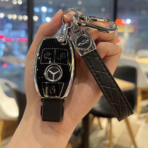 奔驰c260L钥匙套C级C200L壳a180L扣glc260包gla车e300l保护glk300