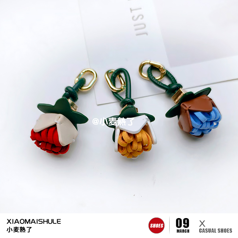 【小麦熟了】miu系手工缝制时尚百搭包包挂件小众花朵鞋扣挂饰