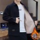 保暖衬衫 男长袖 冬季 广州十三行加绒加厚男士 内搭灯芯绒工装 外套男