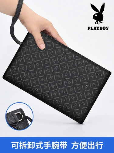 Playboy, мужская сумка с петлей на руку, элитная маленькая сумка клатч, кошелек