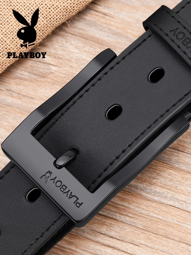 Playboy, мужской кожаный модный ремень, штаны, из натуральной кожи