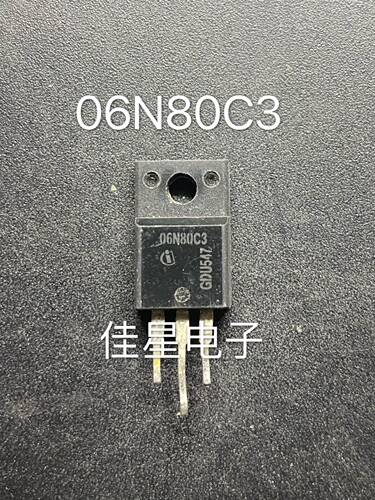 原装进口拆机 6N80 06N80C3 TO-220F 塑封 测试好发货