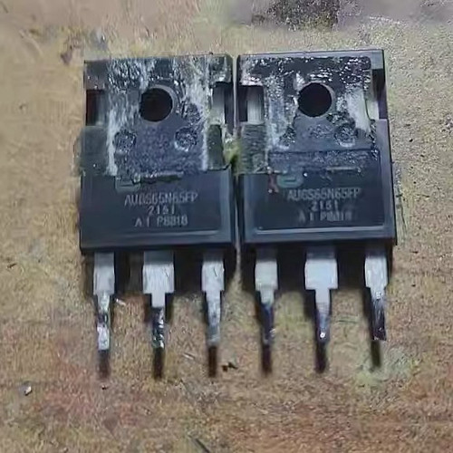 AUGS65N65FP 拆机测量好吉利新能源充电机场效应三极管进口