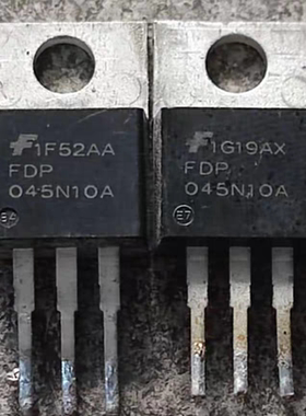原装进口拆机 FDP045N10A TO-220 MOS场效应管 164A100V 测量好