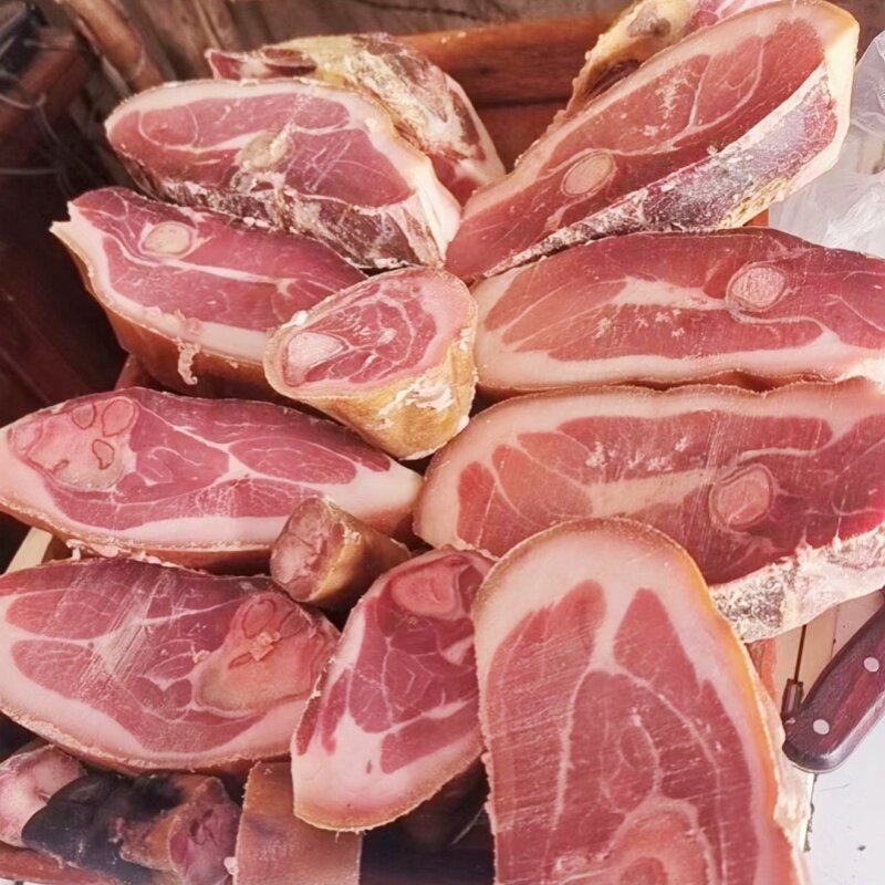 云南大理云龙诺邓农家自制火腿散火腿/即食火腿/加工