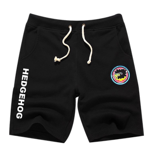 盘尼西林刺猬面孔乐队的夏天摇滚短裤子男士休闲裤五分裤中裤夏装