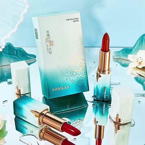 网红爆款索蒂兰雾光丝绒柔雾口红不易沾杯不易掉色防水滋润正品