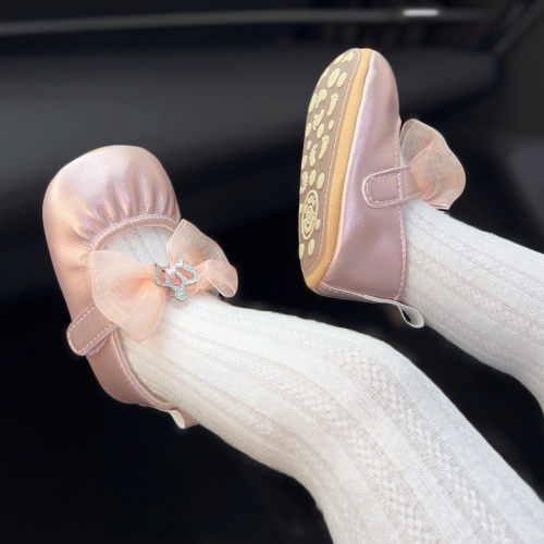 春秋新款婴儿公主鞋软底学步鞋子