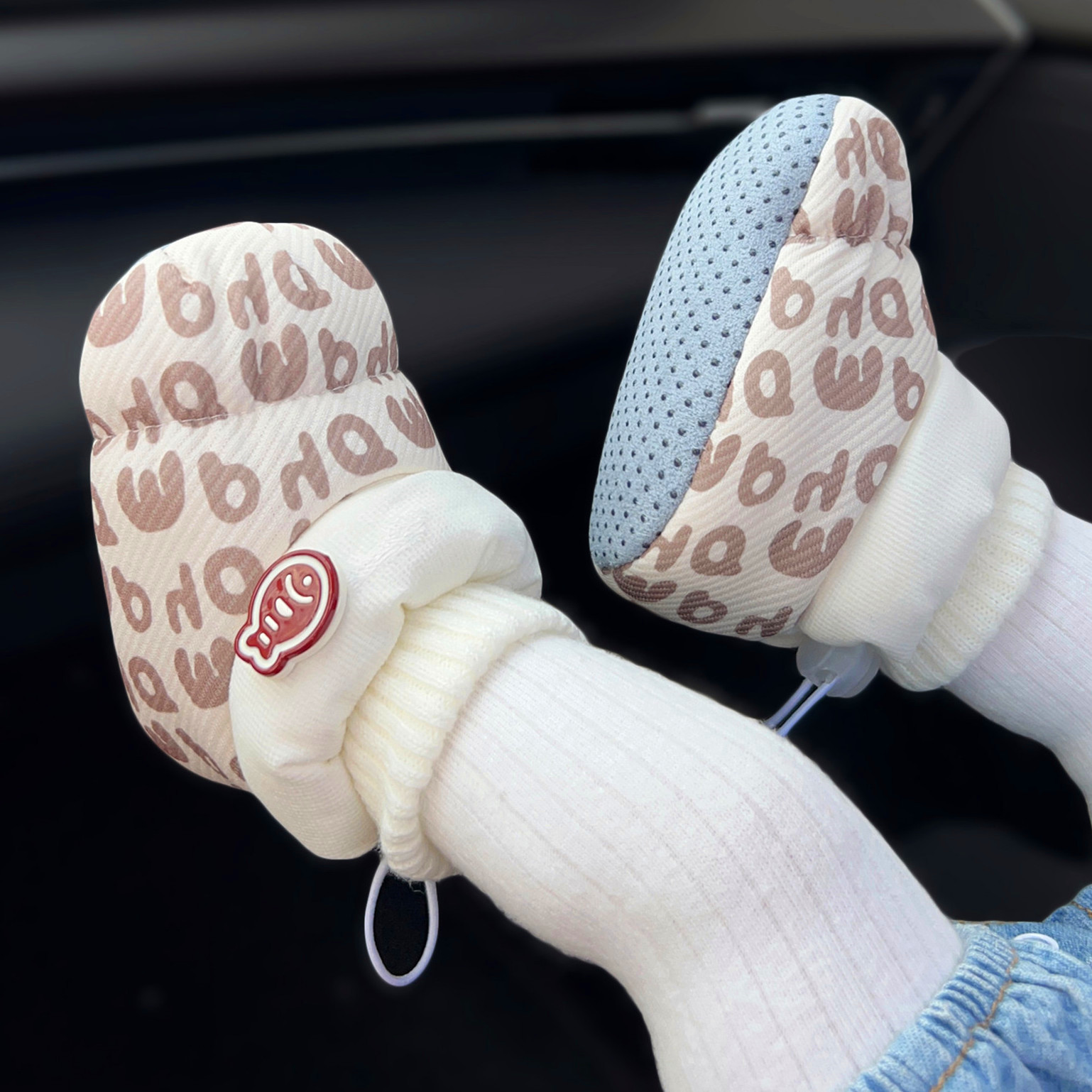 米嘟加绒加厚保暖棉鞋护脚男宝宝