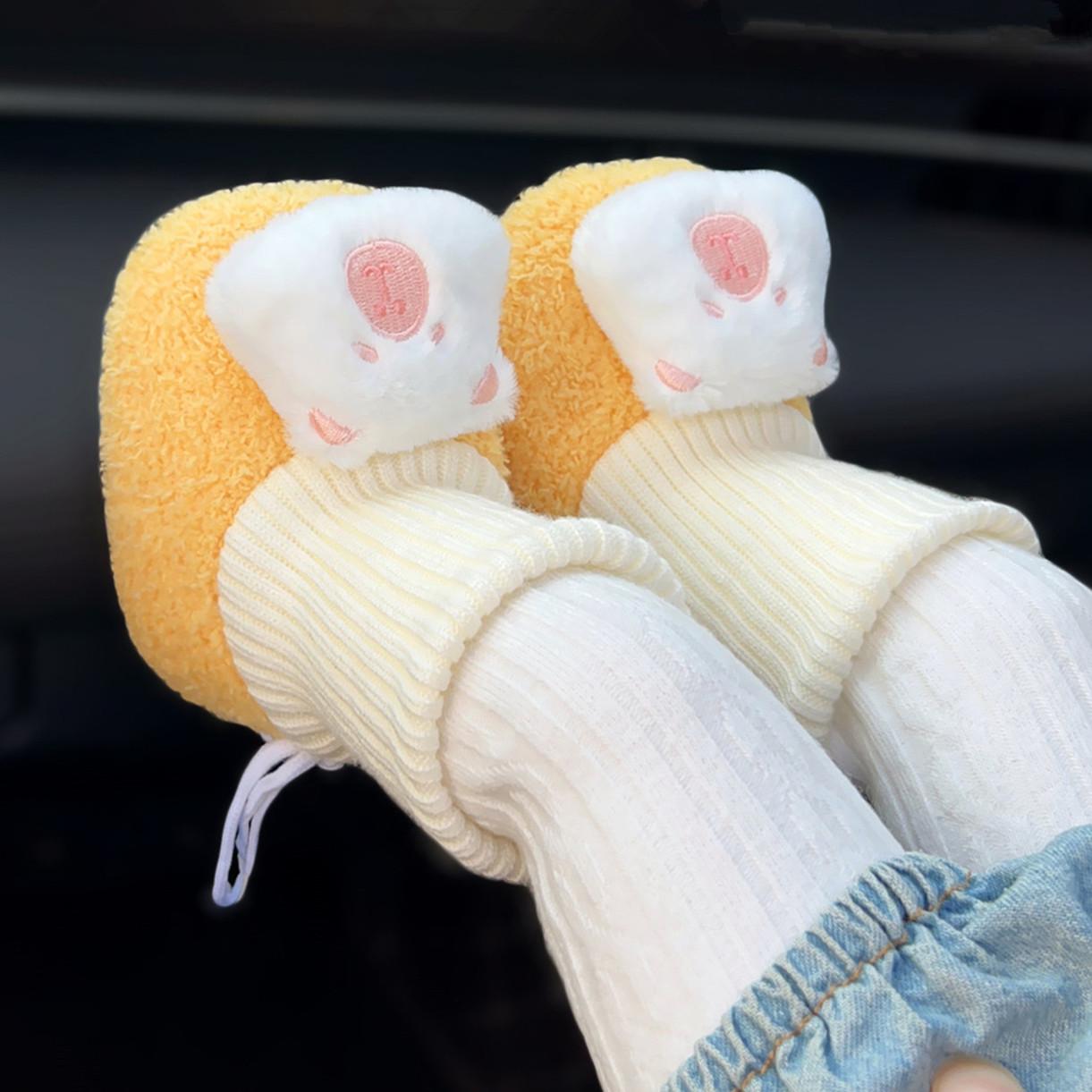 婴儿冬季宝宝学步鞋袜子加绒棉鞋