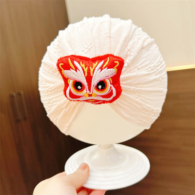 婴儿帽子小月龄宝宝套头帽虎头帽