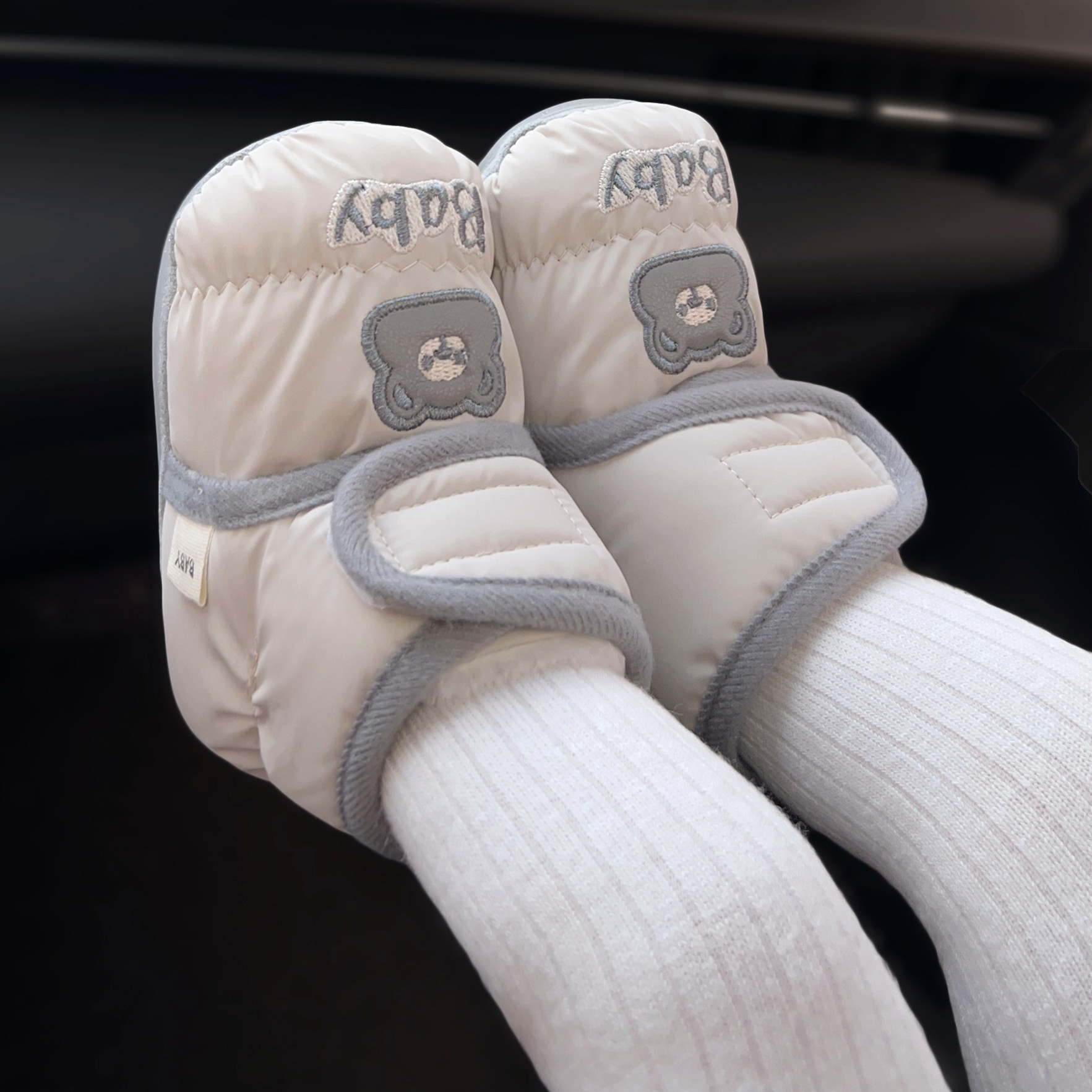 米嘟尔冬季婴儿加绒加厚保暖棉鞋