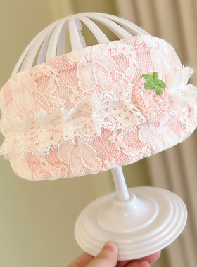 初新生婴儿胎帽薄款0一3一12月护头囟门帽子夏季小月龄女宝宝发带