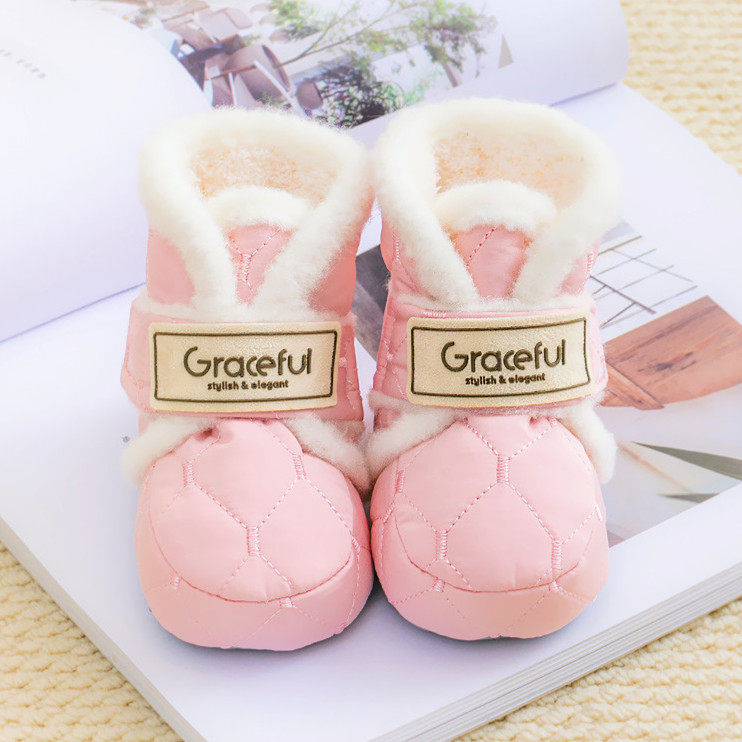 秋冬婴儿鞋加绒加厚保暖防水棉鞋