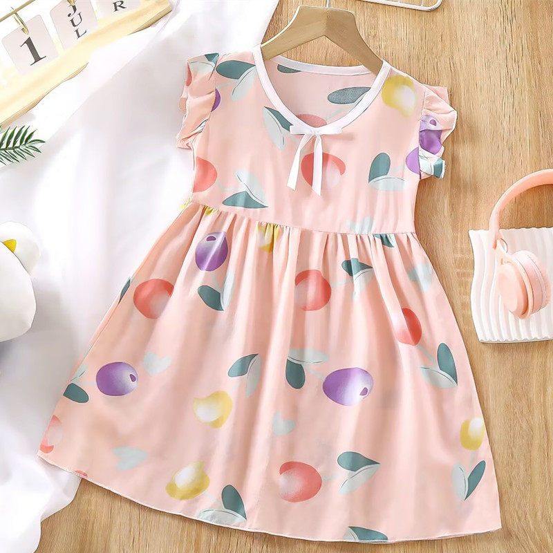 女宝宝绵绸连衣裙睡裙夏季公主裙